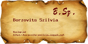 Borzovits Szilvia névjegykártya